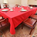 Red Color Tablecloth