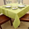 Hemstitch Festive Macaw Green 54"square tablecloth