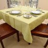 Hemstitch Festive Mellow Green 54"square tablecloth